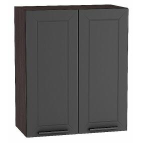 Шкаф верхний с 2-мя дверцами Глетчер Маренго Силк Graphite 716*600*318