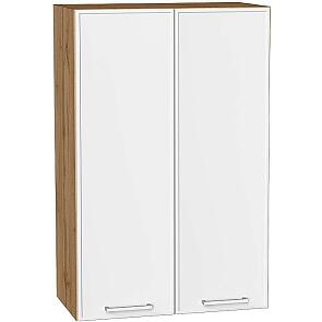 Шкаф верхний с 2-мя дверцами Квадро Белый/Дуб Вотан 920*600*321