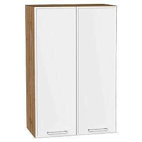 Шкаф верхний с 2-мя дверцами Квадро Белый/Дуб Вотан 920*600*321