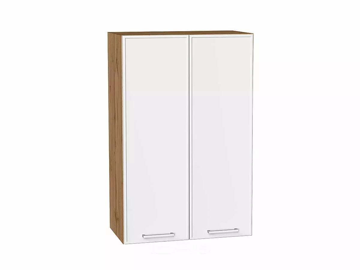 Шкаф верхний с 2-мя дверцами Квадро Белый/Дуб Вотан 920*600*321