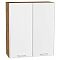 Шкаф верхний с 2-мя дверцами Квадро Белый/Дуб Вотан 920*800*321 Шкаф верхний с 2-мя дверцами Квадро Белый/Дуб Вотан 920*800*321
