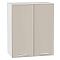 Шкаф верхний с 2-мя дверцами Квадро Кашемир/Белый 716*600*321
