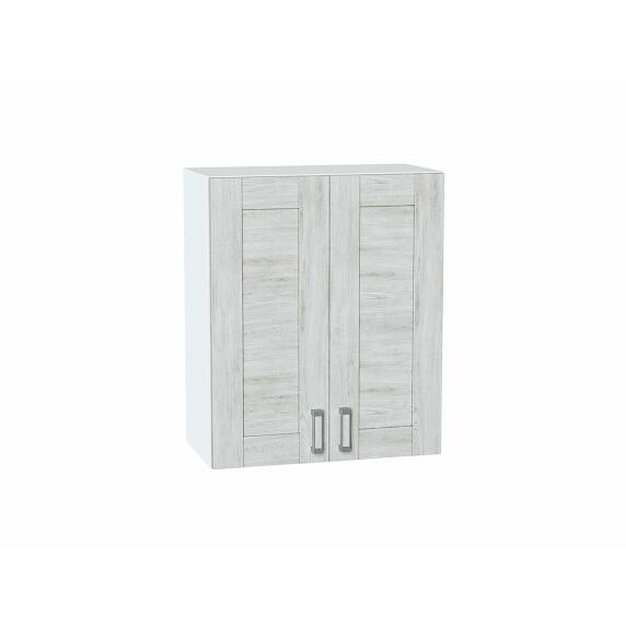 Шкаф верхний с 2-мя дверцами Лофт Nordic Oak/Белый 716*600*320