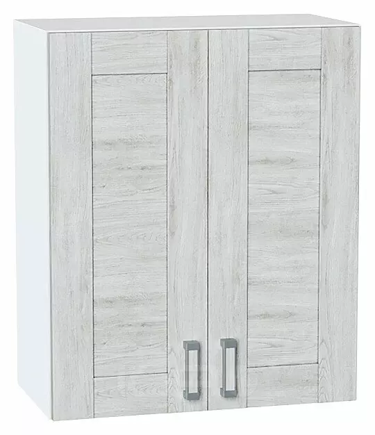 Шкаф верхний с 2-мя дверцами Лофт Nordic Oak/Белый 716*600*320