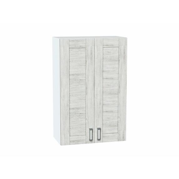 Шкаф верхний с 2-мя дверцами Лофт Nordic Oak/Белый 920*600*320