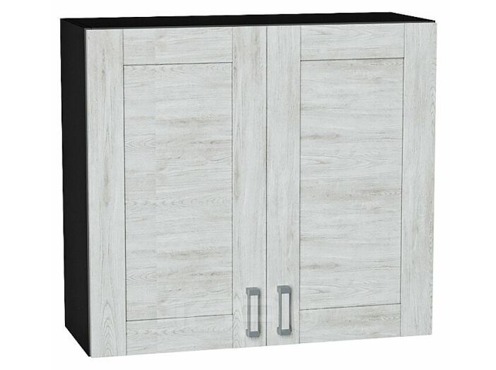 Шкаф верхний с 2-мя дверцами Лофт Nordic Oak/Graphite 716*800*320