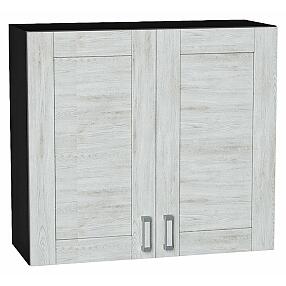 Шкаф верхний с 2-мя дверцами Лофт Nordic Oak/Graphite 716*800*320