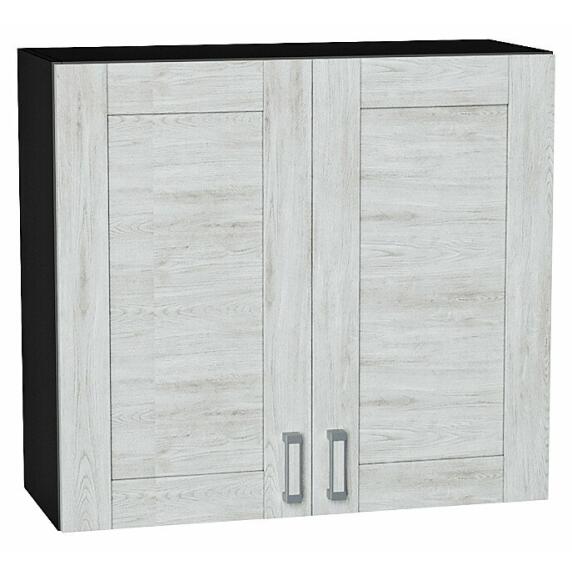 Шкаф верхний с 2-мя дверцами Лофт Nordic Oak/Graphite 716*800*320