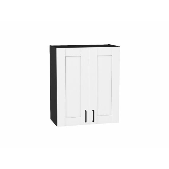 Шкаф верхний с 2-мя дверцами Лофт Super White Graphite 716*600*320