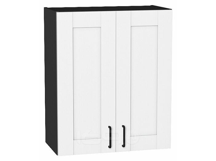 Шкаф верхний с 2-мя дверцами Лофт Super White Graphite 716*600*320