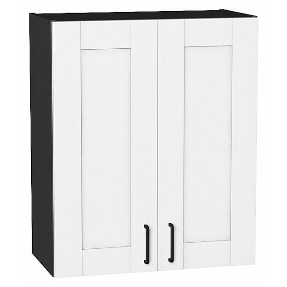 Шкаф верхний с 2-мя дверцами Лофт Super White Graphite 716*600*320