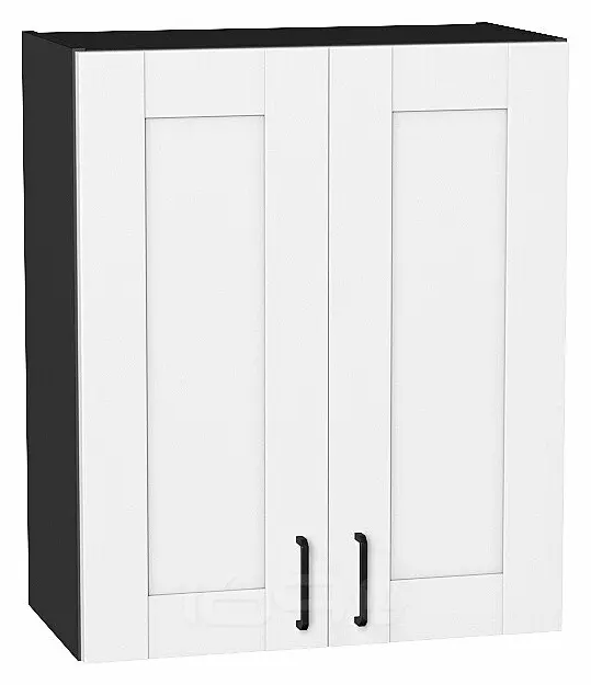 Шкаф верхний с 2-мя дверцами Лофт Super White Graphite 716*600*320