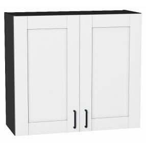 Шкаф верхний с 2-мя дверцами Лофт Super White Graphite 716*800*320