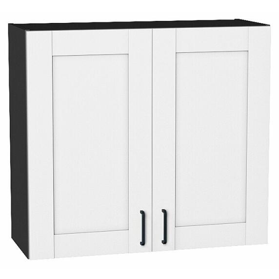 Шкаф верхний с 2-мя дверцами Лофт Super White Graphite 716*800*320
