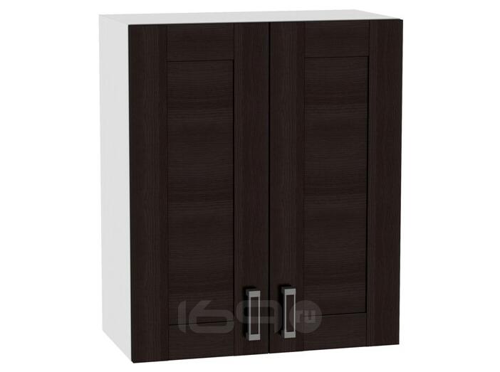 Шкаф верхний с 2-мя дверцами Лофт В 600 Wenge Veralinga-Белый