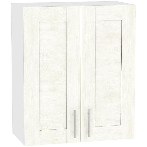 Шкаф верхний с 2-мя дверцами Лофт В 600 Nordic Oak-Белый