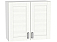 Шкаф верхний с 2-мя дверцами Лофт В 800 Snow Veralinga-Белый