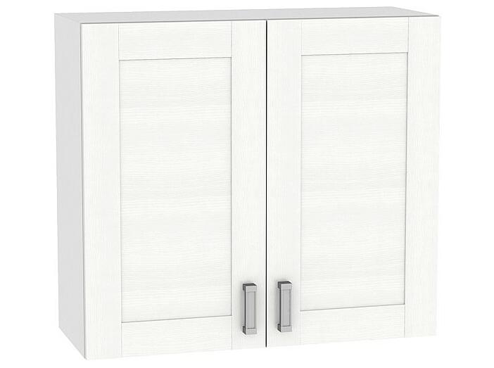 Шкаф верхний с 2-мя дверцами Лофт В 800 Snow Veralinga-Белый