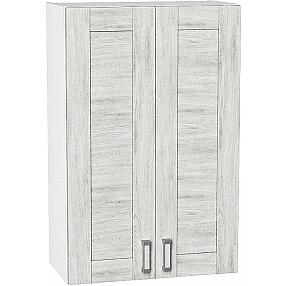 Шкаф верхний с 2-мя дверцами Лофт В 609 Nordic Oak-Белый