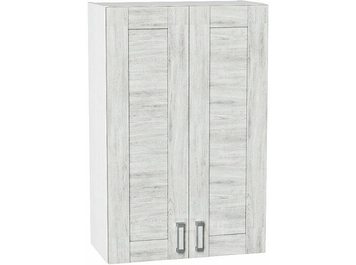 Шкаф верхний с 2-мя дверцами Лофт В 609 Nordic Oak-Белый