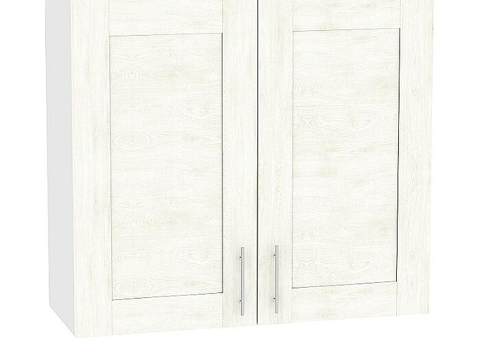 Шкаф верхний с 2-мя дверцами Лофт В 809 Nordic Oak-Белый