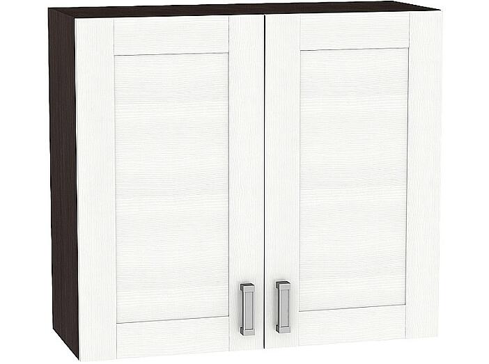 Шкаф верхний с 2-мя дверцами Лофт В 809 Snow Veralinga-Венге