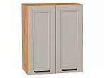 Шкаф верхний с 2-мя дверцами Нео Clay Silk/Дуб Вотан 716*600*320