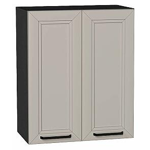 Шкаф верхний с 2-мя дверцами Нео Clay Silk/Graphite 716*600*320