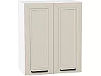 Шкаф верхний с 2-мя дверцами Нео Cream Silk/Белый 716*600*320