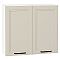 Шкаф верхний с 2-мя дверцами Нео Cream Silk/Белый 716*800*320