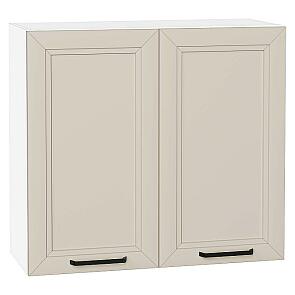Шкаф верхний с 2-мя дверцами Нео Cream Silk/Белый 716*800*320