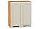 Шкаф верхний с 2-мя дверцами Нео Cream Silk/Дуб Вотан 716*600*320