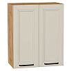 Шкаф верхний с 2-мя дверцами Нео Cream Silk/Дуб Вотан 716*600*320