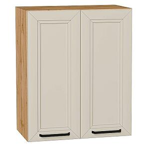 Шкаф верхний с 2-мя дверцами Нео Cream Silk/Дуб Вотан 716*600*320