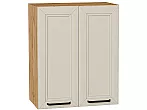 Шкаф верхний с 2-мя дверцами Нео Cream Silk/Дуб Вотан 716*600*320