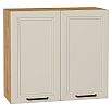 Шкаф верхний с 2-мя дверцами Нео Cream Silk/Дуб Вотан 716*800*320