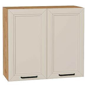 Шкаф верхний с 2-мя дверцами Нео Cream Silk/Дуб Вотан 716*800*320