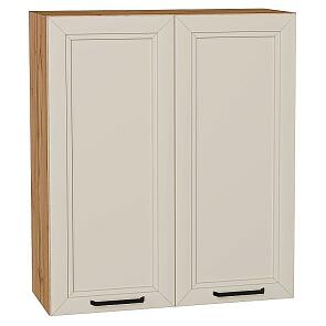 Шкаф верхний с 2-мя дверцами Нео Cream Silk/Дуб Вотан 920*800*320