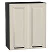 Шкаф верхний с 2-мя дверцами Нео Cream Silk/Graphite 716*600*320