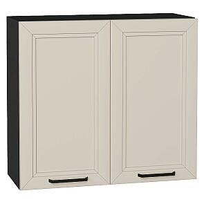 Шкаф верхний с 2-мя дверцами Нео Cream Silk/Graphite 716*800*320