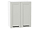 Шкаф верхний с 2-мя дверцами Нео Grey Silk/Белый 716*600*320