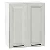 Шкаф верхний с 2-мя дверцами Нео Grey Silk/Белый 716*600*320