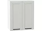 Шкаф верхний с 2-мя дверцами Нео Grey Silk/Белый 716*600*320