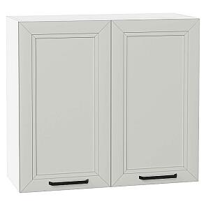 Шкаф верхний с 2-мя дверцами Нео Grey Silk/Белый 716*800*320