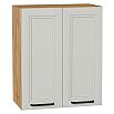Шкаф верхний с 2-мя дверцами Нео Grey Silk/Дуб Вотан 716*600*320