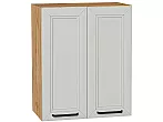 Шкаф верхний с 2-мя дверцами Нео Grey Silk/Дуб Вотан 716*600*320