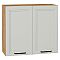 Шкаф верхний с 2-мя дверцами Нео Grey Silk/Дуб Вотан 716*800*320