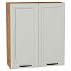 Шкаф верхний с 2-мя дверцами Нео Grey Silk/Дуб Вотан 920*800*320