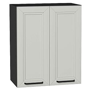 Шкаф верхний с 2-мя дверцами Нео Grey Silk/Graphite 716*600*320