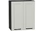 Шкаф верхний с 2-мя дверцами Нео Grey Silk/Graphite 716*600*320
